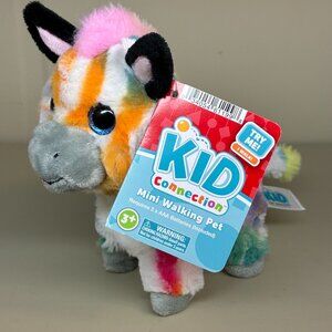 Kid Connection Mini Walking Pet Rainbow Zebra Electronic Walking Pet Toy Working